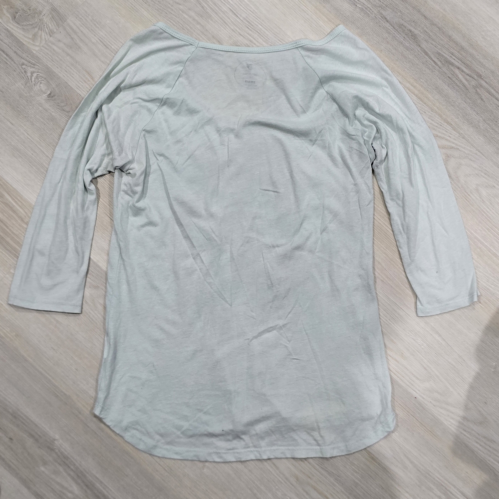 Volcom X Jamie Browne Collab Shirt Skull Owl Wolf Boat Ocean Trees Mint Green L - Picture 3 of 5